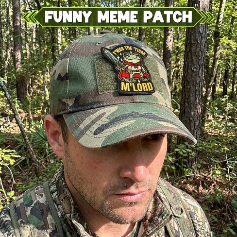 T'was The 'tism M'lord Hook and Loop Patch, Funny Sew on Embroidered Military Patches, DIY Frog Funny Patches for Backpacks, Clothes, Harness, Vests, Hats in Saudi Arabia