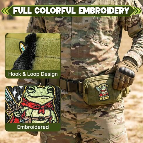 T'was The 'tism M'lord Hook and Loop Patch, Funny Sew on Embroidered Military Patches, DIY Frog Funny Patches for Backpacks, Clothes, Harness, Vests, Hats in Saudi Arabia
