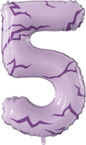 K-pop Tattoo 40 Inch Number 5 Foil Balloon, Anime Themed Big Large Number Balloon for K-pop Anime Themed Boys Girls Birthday Anniversary Party Decorations in Saudi Arabia
