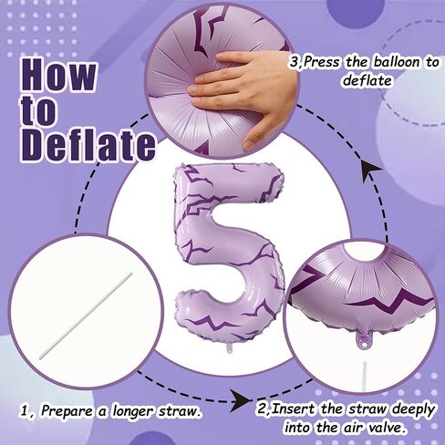 K-pop Tattoo 40 Inch Number 5 Foil Balloon, Anime Themed Big Large Number Balloon for K-pop Anime Themed Boys Girls Birthday Anniversary Party Decorations in Saudi Arabia