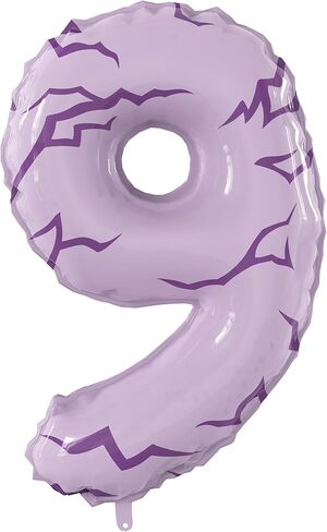 K-pop Tattoo 40 Inch Number 5 Foil Balloon, Anime Themed Big Large Number Balloon for K-pop Anime Themed Boys Girls Birthday Anniversary Party Decorations in Saudi Arabia