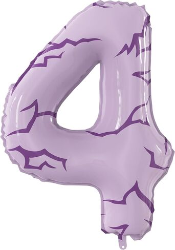K-pop Tattoo 40 Inch Number 5 Foil Balloon, Anime Themed Big Large Number Balloon for K-pop Anime Themed Boys Girls Birthday Anniversary Party Decorations in Saudi Arabia