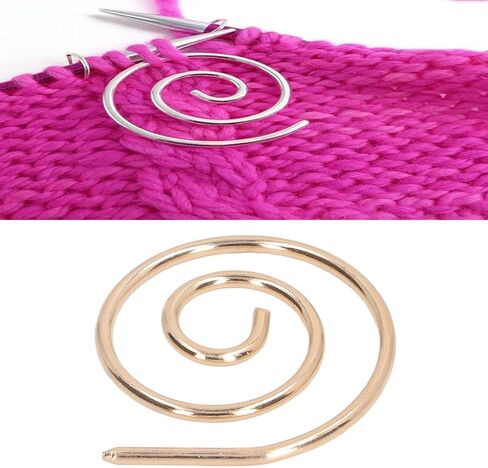 Spiral Cable Knitting Needle, Stainless Steel Spiral Cable Needle Knitting Needle Stoppers for Yarn Sewing Crochet Knitters (1PCS) in Saudi Arabia