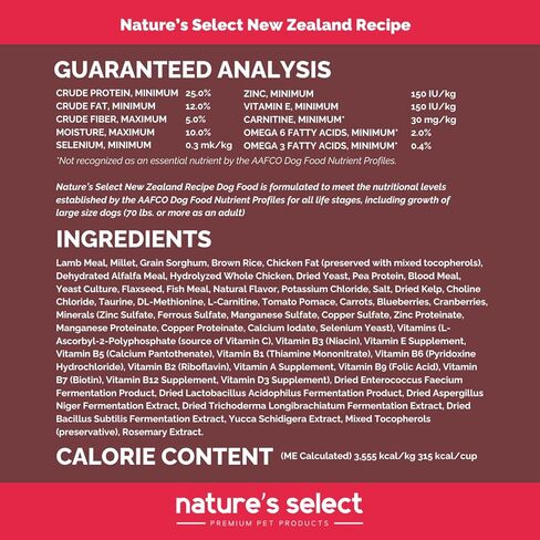Nature's Select New Zealand Recipe - Lamb Adult Dry Dog Food (30 LBs) in Saudi Arabia