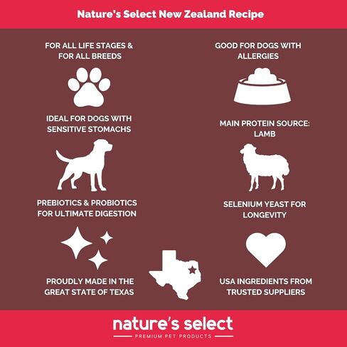 Nature's Select New Zealand Recipe - Lamb Adult Dry Dog Food (30 LBs) in Saudi Arabia