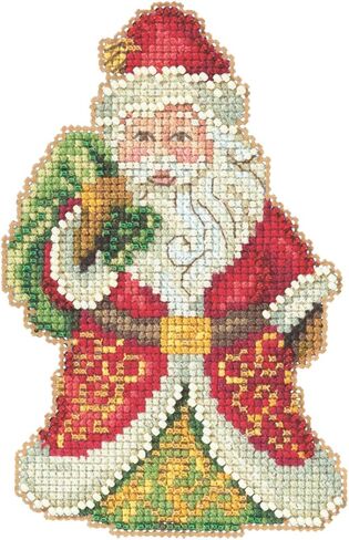 Mill Hill Gift Bearing Santa Beaded Counted Cross Stitch Ornament Kit 2020 Jim Shore in Saudi Arabia