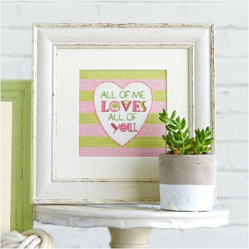 Dimensions 70-65166 All of Me Counted Cross Stitch Kit, Cross Stitch for Beginners, 5" x 5" in Saudi Arabia