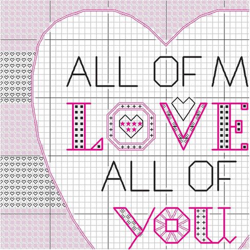 Dimensions 70-65166 All of Me Counted Cross Stitch Kit, Cross Stitch for Beginners, 5" x 5" in Saudi Arabia