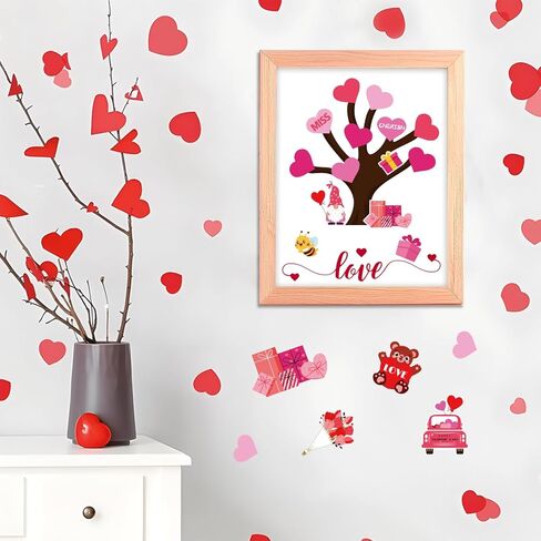 SULOLI 24 حزمة DIY الحب شجرة القلب الحرفية، عيد الحب شجرة القلب على شكل قلب عدة الحرف اليدوية لعيد الحب الزفاف عيد الأم لصالح لوازم الحفلات in Kuwait