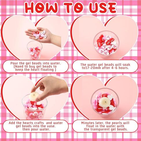 150 Pcs Valentine's Day Heart Decor Vase Filler Red Pink White Love Conversation Heart for Floating Candles Centerpiece Valentines Vase Filler Decorations for Wedding Table Party Decor in Saudi Arabia