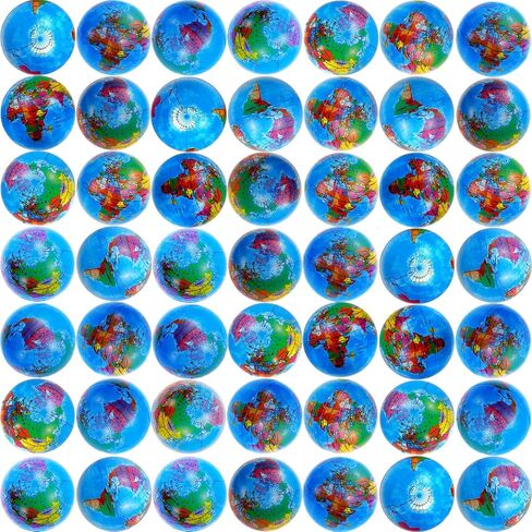 96 Pcs Globe Squeeze Balls Bulk,2 inch Earth Stress Relief Balls,Soft Foam Stress Ball Toy for Finger Exercise, Foam Squeezable Balls Classroom School Office Party Favors in Kuwait