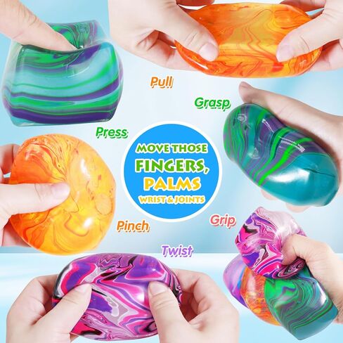 3Pack Big Squishy Stress Cube, Stress Balls for Kids & Adults, Ice Squishy Cube Sugar Balls, Sensory Fidget Toys for Anxiety Relief, Autism ADHD Stress Relief Toy, Classroom Prize, Party Favors in Saudi Arabia