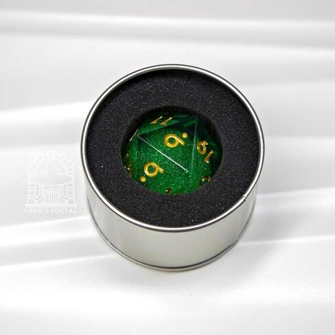 Sage's Spirits Liquid Core D20 33mm Chonky Sharp Edge الراتنج يموت DND النرد للأبراج المحصنة والتنينات RPG منضدية TTRPG (أرواح الطبيعة) in Kuwait