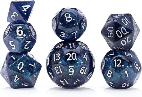 Gate Keeper Games & Dice: Random Encounter - Psionic Blast - Violet Purple & Cyan Blue Swirls, 58mm Silicone D20 Dice, Role Playing Games Accessory in Saudi Arabia