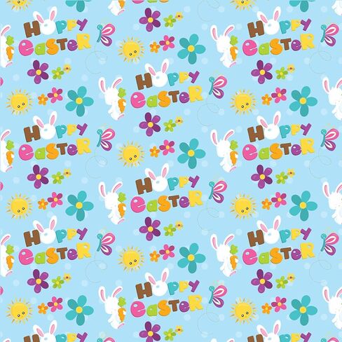 10PCS Easter Cotton Fabric Bundle - Rabbit Egg Printed Fat Quarters - Pre-Cut Squares - Perfect for Quilting, Sewing, DIY Crafts - A, 10" x 10" / 20" x 20" or 50" x 50" cm in Saudi Arabia