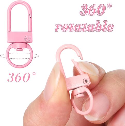 20 Pcs Colorful Small Metal Lobster Claw Clasps, Swivel Lanyard Clasp for Backpack Charms, Claws Buckle Clasp DIY Craft Jewelry Making in Saudi Arabia