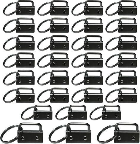 Key Fob Hardware Set - 30 PCS 1 Inch Key fob Keychain with Keychain Rings for Bag Webbing Wristlets Lanyards & Key Chain Making Hardware, Multicolored in Saudi Arabia