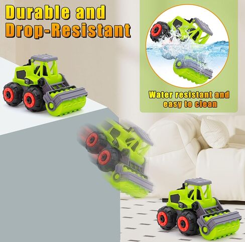 Take Apart Farm Trucks Toys for Kids Boys, DIY STEM Building Construction Toys with Electric Drill & Color Box, Gift for Boys Girls Toddlers Birthday in Saudi Arabia