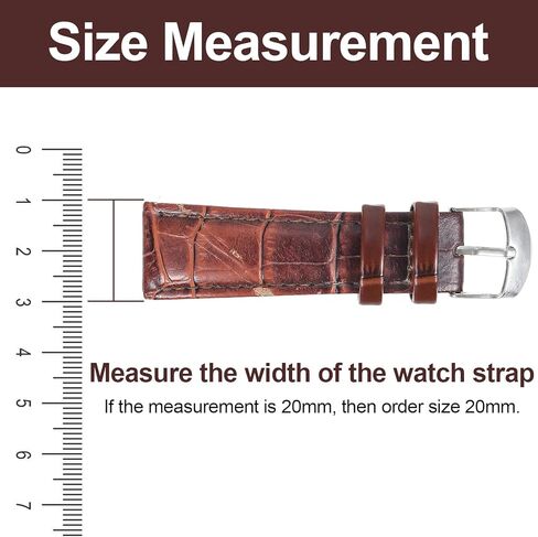 8-Pack Light Brown Leather Watch Band Holder Loops Strap Keeper Replacement for Men & Women Universal Fit 0.83 Inch Inner Diameter in Saudi Arabia