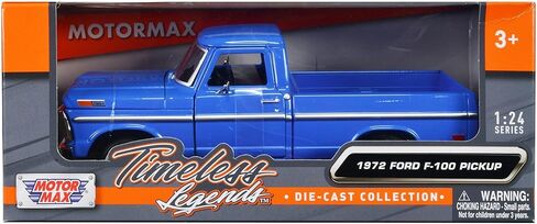 1972 Ford F-100 in Blue: Timeless Legends Diecast, 1:24 Scale - Motormax 79384BL in Saudi Arabia