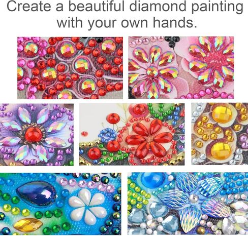 antor Floral 5D Diamond Art Kit for Adults Letter B, Blooming Monogram Diamond Painting Kit for Special Shape Canvas, DIY Crystal Rhinestones Gem Art Home Wall Decor 17x17cm in Saudi Arabia