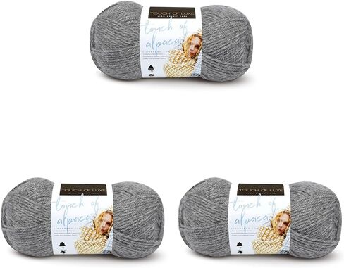 Lion Brand Yarn (1 Skein) Touch of Alpaca Yarn, Oxford Grey in Saudi Arabia