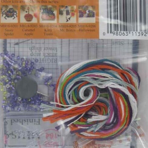 Mrs Bones Beaded Counted Cross Stitch Halloween Ornament Kit Mill Hill 2009 Autumn Harvest MH18-9202 in Saudi Arabia