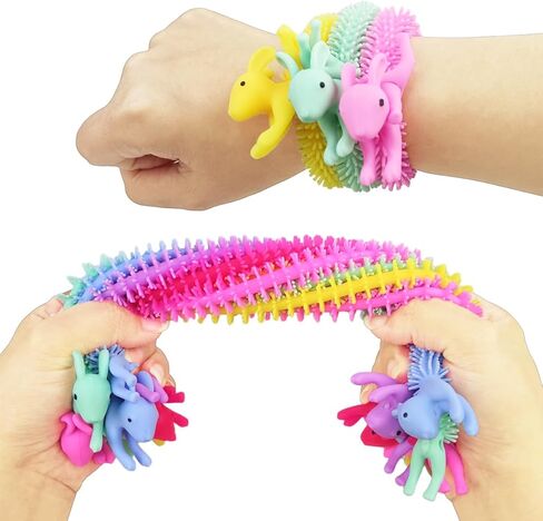 Pinkiwine 24 حزمة بيض عيد الفصح مع أرنب عيد الفصح بسط سلسلة ألعاب تململ داخل للأطفال بنين بنات سلة عيد الفصح حشو هدايا تخفيف التوتر in Kuwait