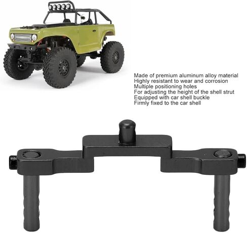 RC Body Post Mounts, CNC Machined Aluminum Alloy RC Front Mount Shell Column Compatible with SCX24 1/24 RC Cars(Black) in Saudi Arabia