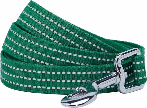 مقود الكلاب من Blueberry Pet Essentials عاكس للضوء Better Basics، أخضر داكن، 5 أقدام × 5/8 بوصة، صغير، مقاود للكلاب in Kuwait