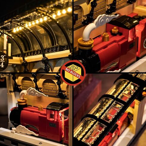 BrickBling LED Light Kit Compatible with Lego Book Nook: Express 76450 - Excluding Bricks (RC Version Light) in Saudi Arabia