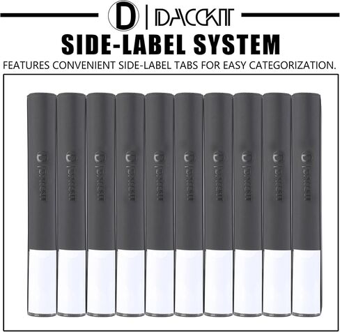 غلاف D DACCKIT Premium Comic Binder - يحمل 96 كاريكاتير، ألبوم كتب هزلية بأكمام يناسب القصص المصورة العادية والقصص المصورة المعبأة والمغلفة (الموديل C، أسود كلاسيكي) in Kuwait