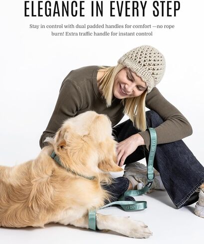 2025 New Edition, Fei and Eve Classic Dog Leash - 6FT, Heavy Duty 210D Nylon, Green in Saudi Arabia