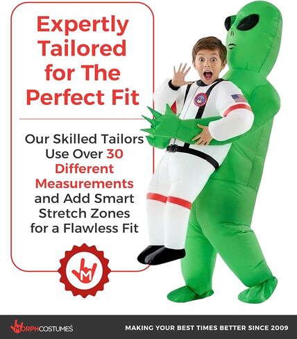 Morph Kids Astronaut Inflatable Alien Costume, Blow Up Alien Outfit, Aliens Blow Up Costume Kids, Inflatable Costumes in Saudi Arabia