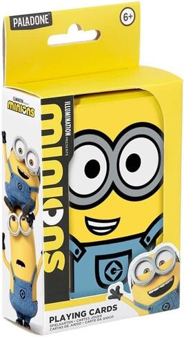 Paladone Minions Illustrated Playing Cards - Officially Licensed Despicable Me Classic Card Game in Collectible Tin, Iconic Characters Featuring Kevin Stuart & Bob, Gift for Fans, 12682 in Saudi Arabia
