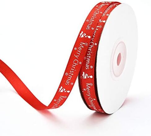 22 Yards Christmas Ribbon for Gift Wrapping 0.4 Inch Christmas Grosgrain Ribbon,Christmas Ribbon for Crafts DIY Holiday Christmas Decorations in Saudi Arabia