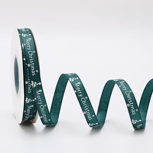 22 Yards Christmas Ribbon for Gift Wrapping 0.4 Inch Christmas Grosgrain Ribbon,Christmas Ribbon for Crafts DIY Holiday Christmas Decorations in Saudi Arabia
