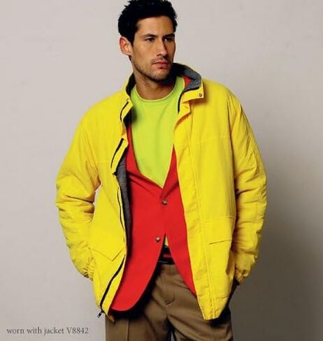 VOGUE PATTERNS V8890 Men's Jacket/Shorts and Pants Sewing Template, Size MXX (40-42-44-46) in Saudi Arabia