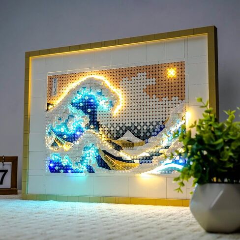LED Lighting Compatible with Lego Hokusai The Great Wave 31208, Light Kit Compatible with Lego Art 31208, NOT Included The Model Set - JUST Lights in Saudi Arabia