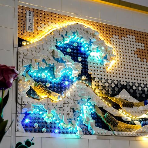 LED Lighting Compatible with Lego Hokusai The Great Wave 31208, Light Kit Compatible with Lego Art 31208, NOT Included The Model Set - JUST Lights in Saudi Arabia