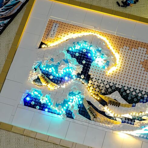 LED Lighting Compatible with Lego Hokusai The Great Wave 31208, Light Kit Compatible with Lego Art 31208, NOT Included The Model Set - JUST Lights in Saudi Arabia