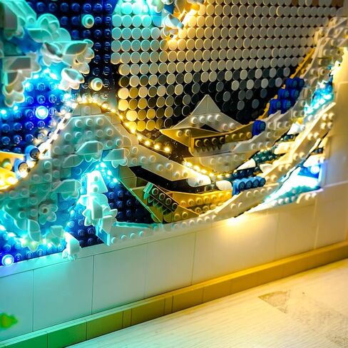LED Lighting Compatible with Lego Hokusai The Great Wave 31208, Light Kit Compatible with Lego Art 31208, NOT Included The Model Set - JUST Lights in Saudi Arabia