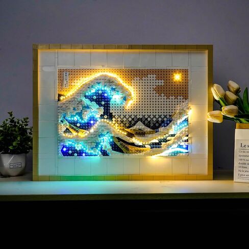 LED Lighting Compatible with Lego Hokusai The Great Wave 31208, Light Kit Compatible with Lego Art 31208, NOT Included The Model Set - JUST Lights in Saudi Arabia