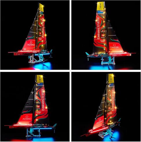 Kyglaring LED Light Kit Compatible with Lego Emirates Team New Zealand AC75 Yacht 42174 Building Blocks, Upgraded Lighting Accessories for 42174 Model Set(Model Not Included), Classic Version. in Saudi Arabia