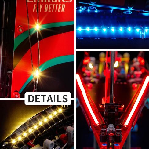 Kyglaring LED Light Kit Compatible with Lego Emirates Team New Zealand AC75 Yacht 42174 Building Blocks, Upgraded Lighting Accessories for 42174 Model Set(Model Not Included), Classic Version. in Saudi Arabia