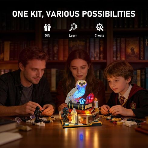 مجموعة إضاءة BRIKSMAX 2.0 متوافقة مع مجموعات البناء 76466 من Lego Harry Potter Sorcerer's Stone Collectors - مجموعات إضاءة LED الأصلية (الملحقات فقط) للعرض والهدايا وهواة الجمع in Saudi Arabia