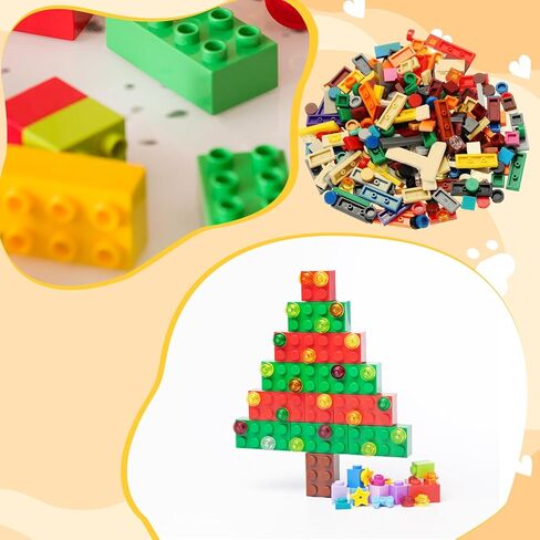 PATIKIL 455 Pcs Flat Blocks Bulk, 1x1 Round Black Classic Tiles Smooth Surface Mini Building Blocks Accessories Compatible Bricks Kits for Building Floor Walls Mosaic Pixel Arts in Kuwait