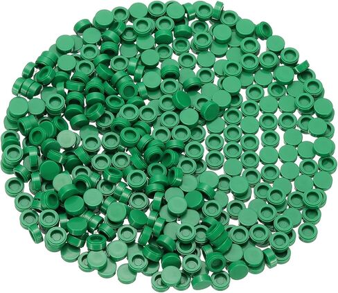 PATIKIL 455 Pcs Flat Blocks Bulk, 1x1 Round Black Classic Tiles Smooth Surface Mini Building Blocks Accessories Compatible Bricks Kits for Building Floor Walls Mosaic Pixel Arts in Kuwait