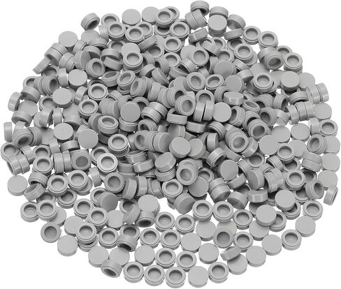 PATIKIL 455 Pcs Flat Blocks Bulk, 1x1 Round Black Classic Tiles Smooth Surface Mini Building Blocks Accessories Compatible Bricks Kits for Building Floor Walls Mosaic Pixel Arts in Kuwait