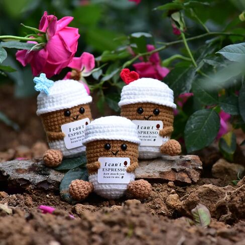 1 Pcs Emotional Support Handmade Positive Crochet Sunflower Gift with Encouraging Cards for Best Teacher Mom Dad Friends in Saudi Arabia